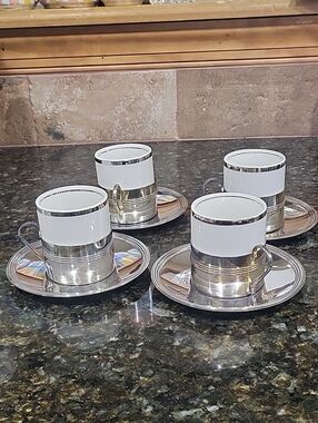 Vintage FB Rogers Cups And Saucers Brazil